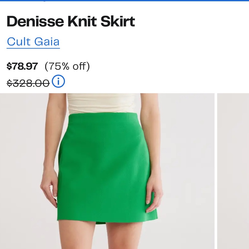 Cult Gaia Denise Knit Skirt